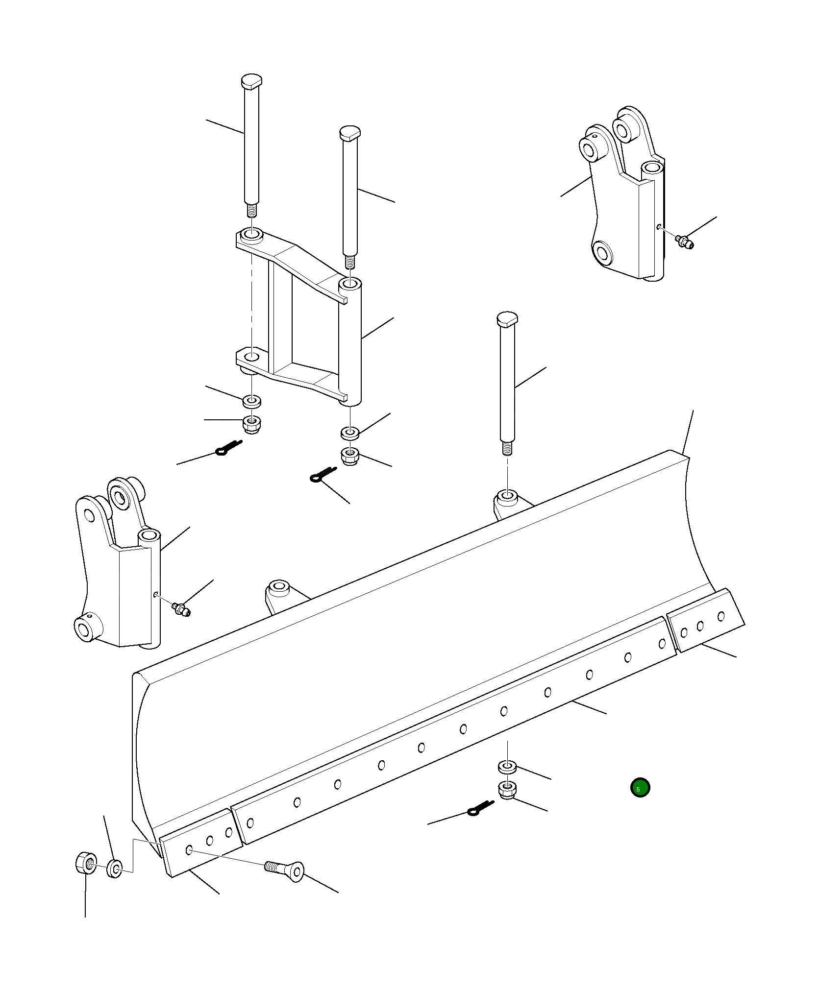 Центральный отвал 22N-866-1130 Komatsu