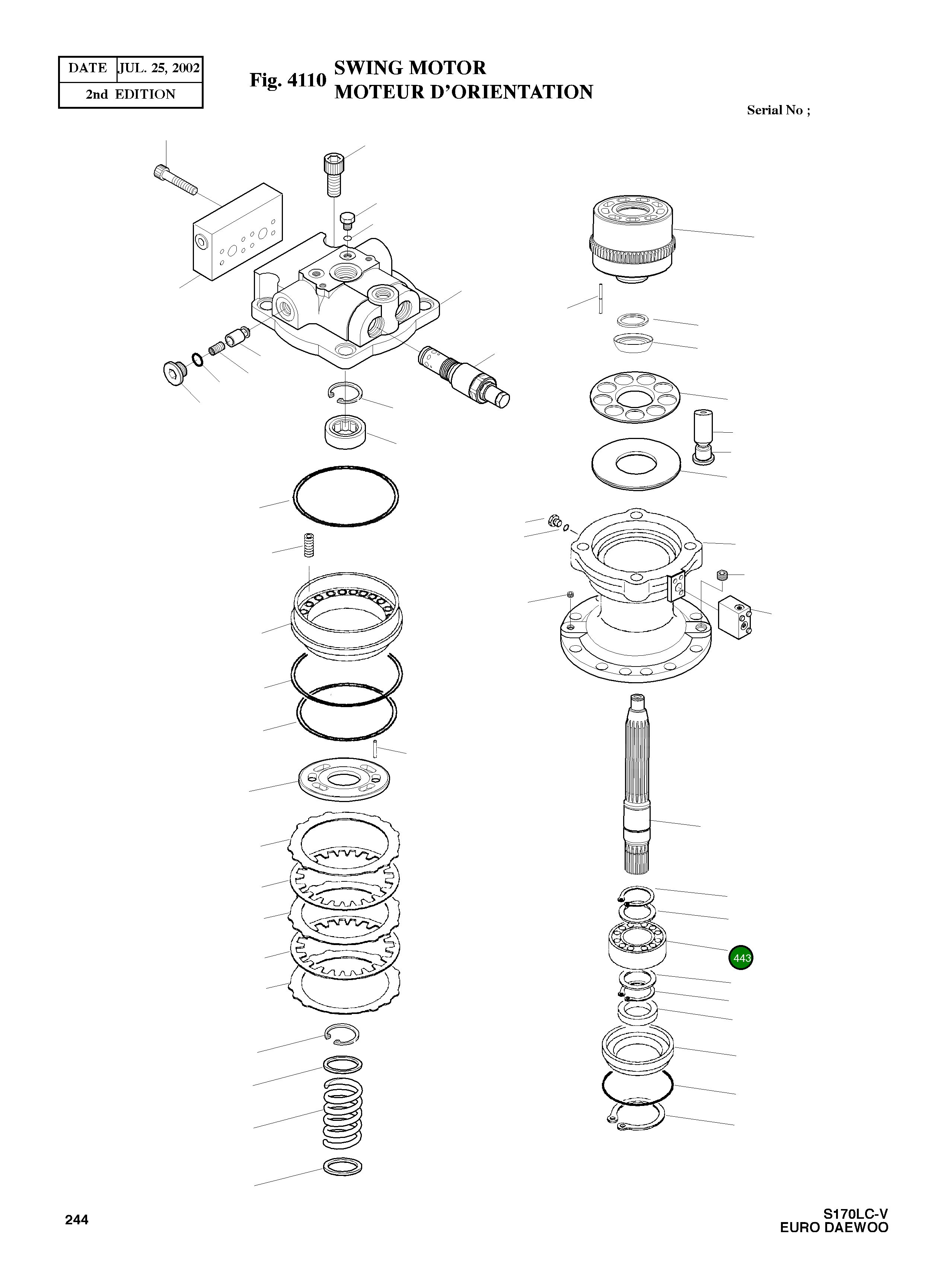 Роликовый подшипник 109-00099 Komatsu