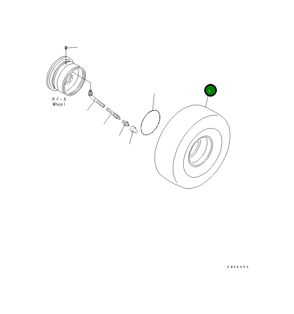 Шина 424-X24-1130 Komatsu