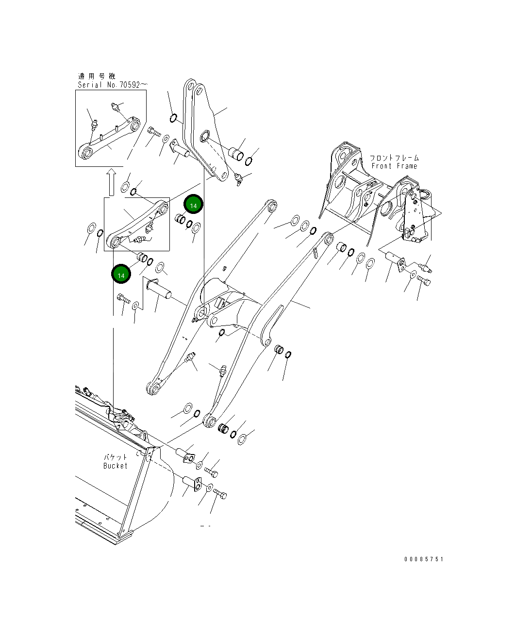 Втулка 417-T80-4321 Komatsu