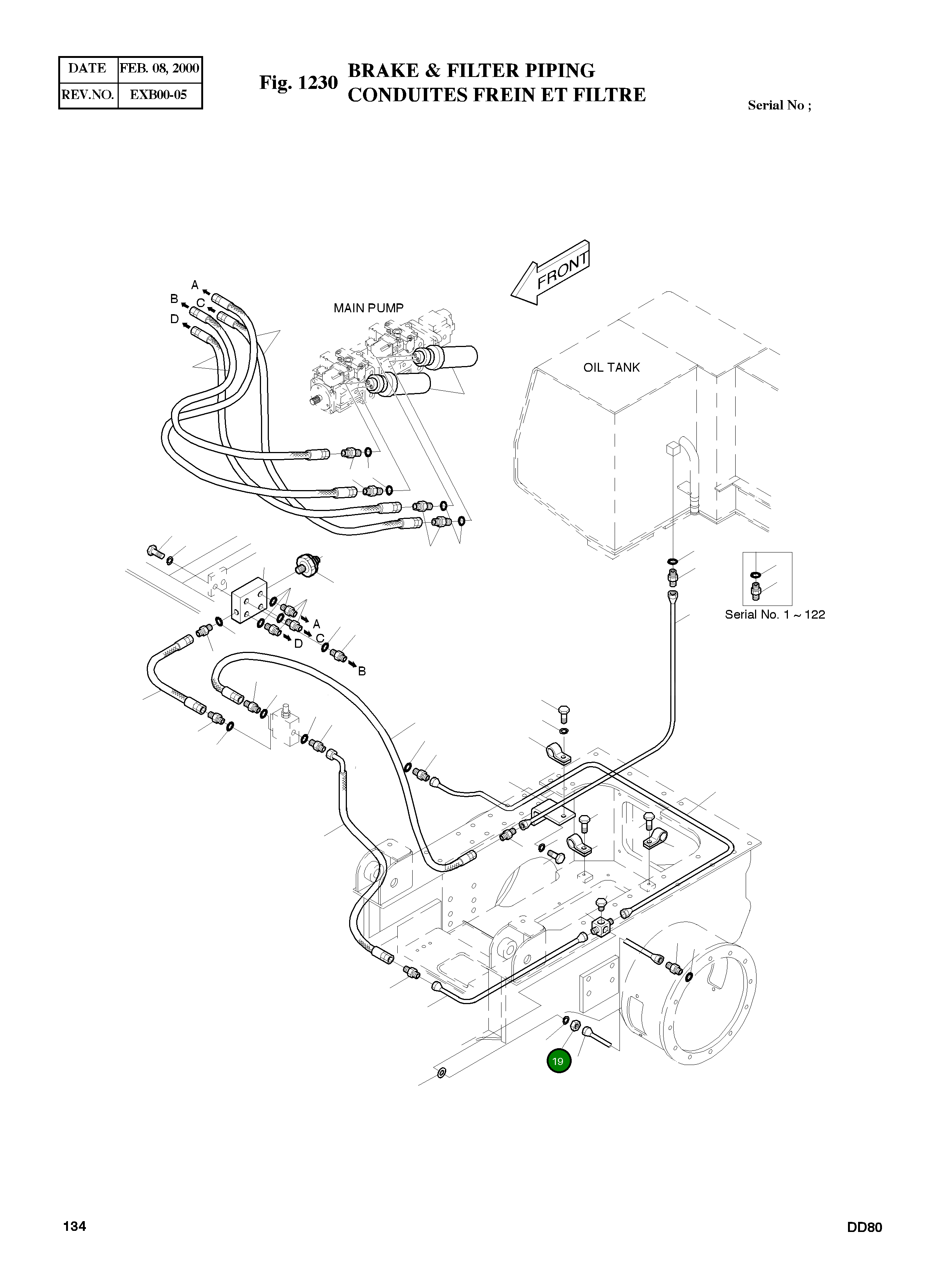 Гайка M12X1.5 S4037933 Komatsu