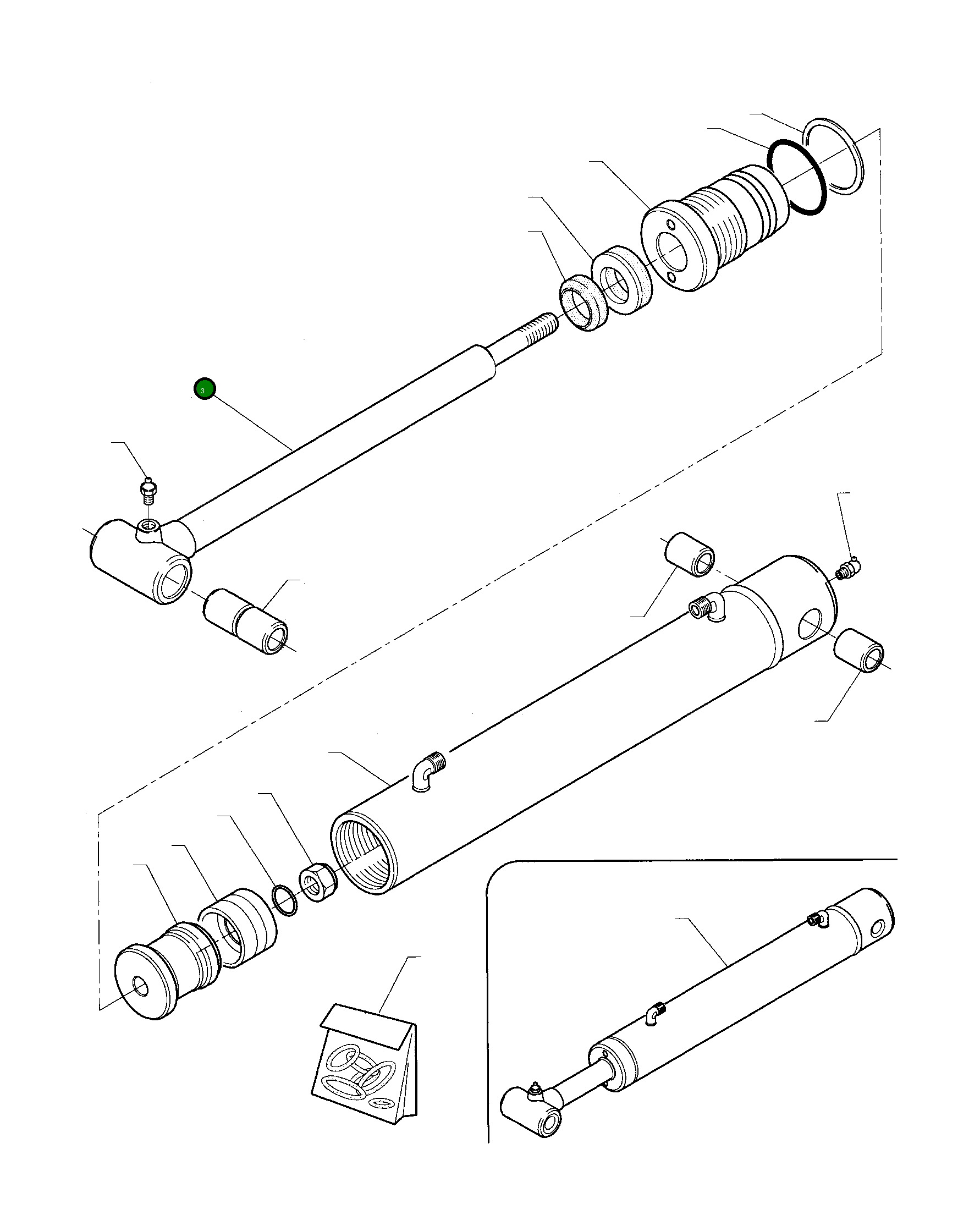 Шток UE3050070 Komatsu