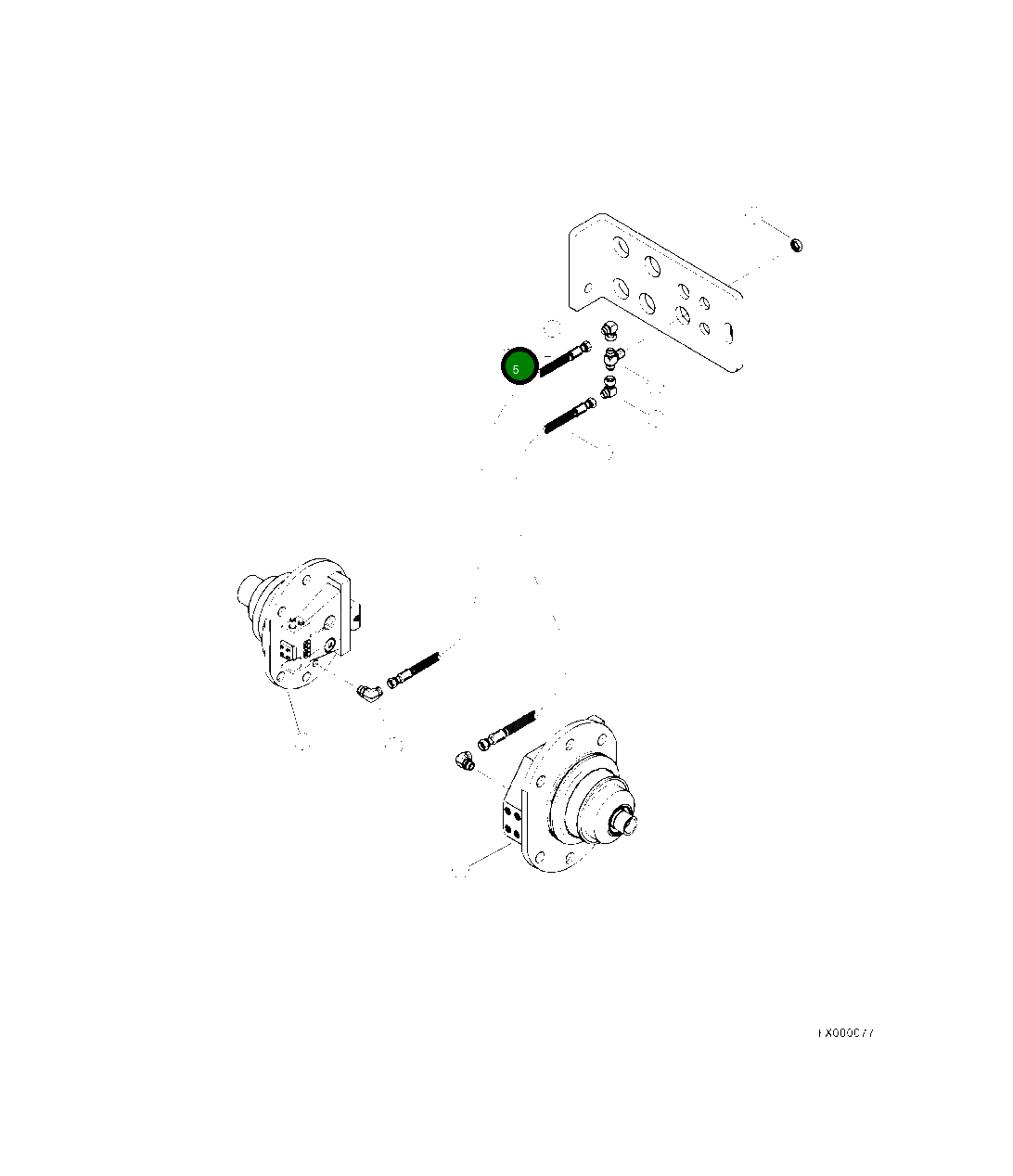 Шланг в сборе (2088 04-04OS-05JS) 83024KF Komatsu