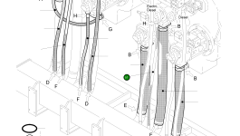 Шланг в сборе DN 40 x 1300 518 469 98 Komatsu
