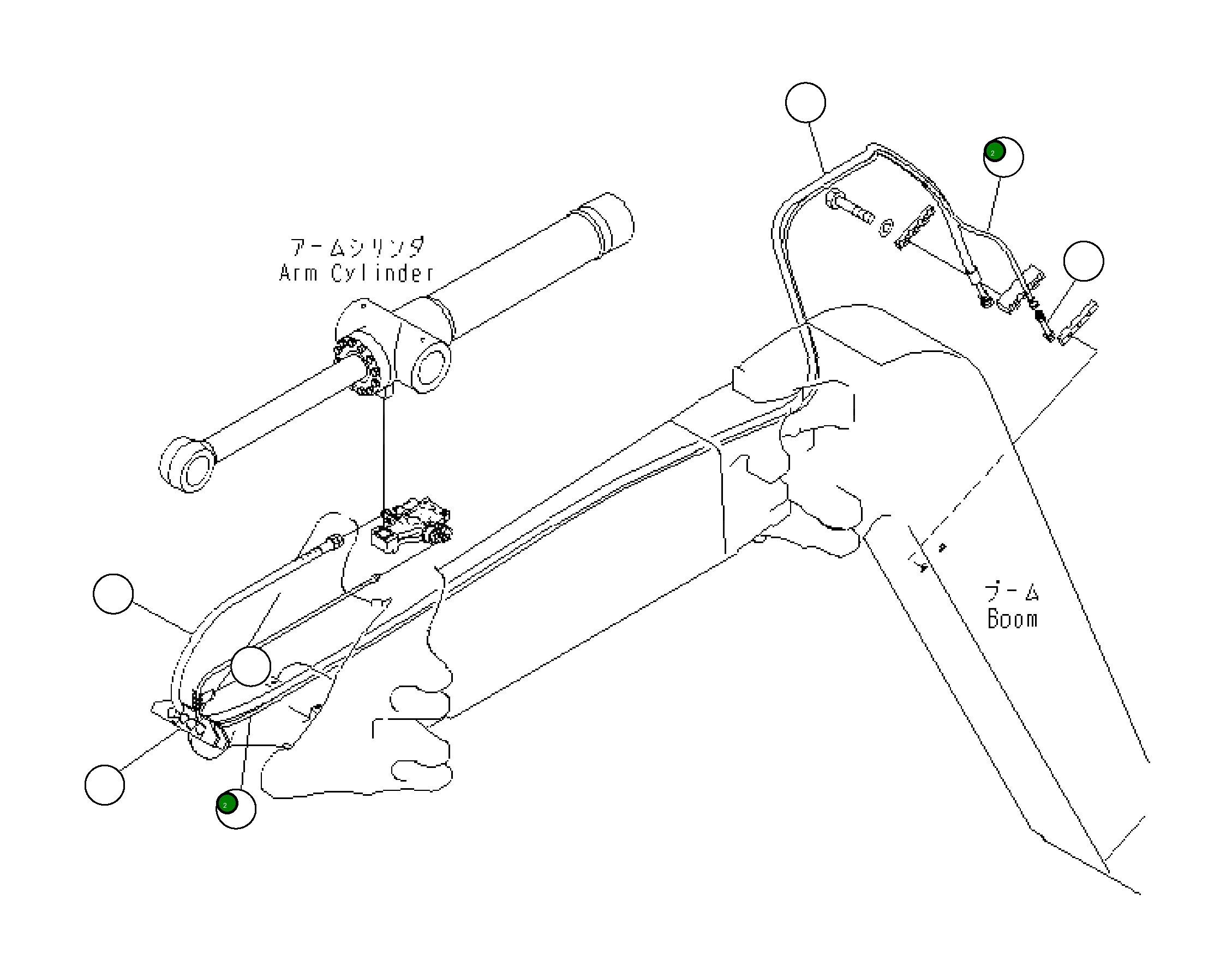 Шланг в сборе 21Y-62-24170 Komatsu