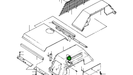 Гайка шестигранная 37 124 Komatsu