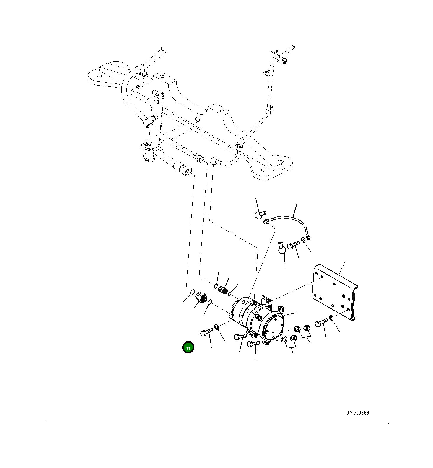 Шарнир 561-95-82350 Komatsu