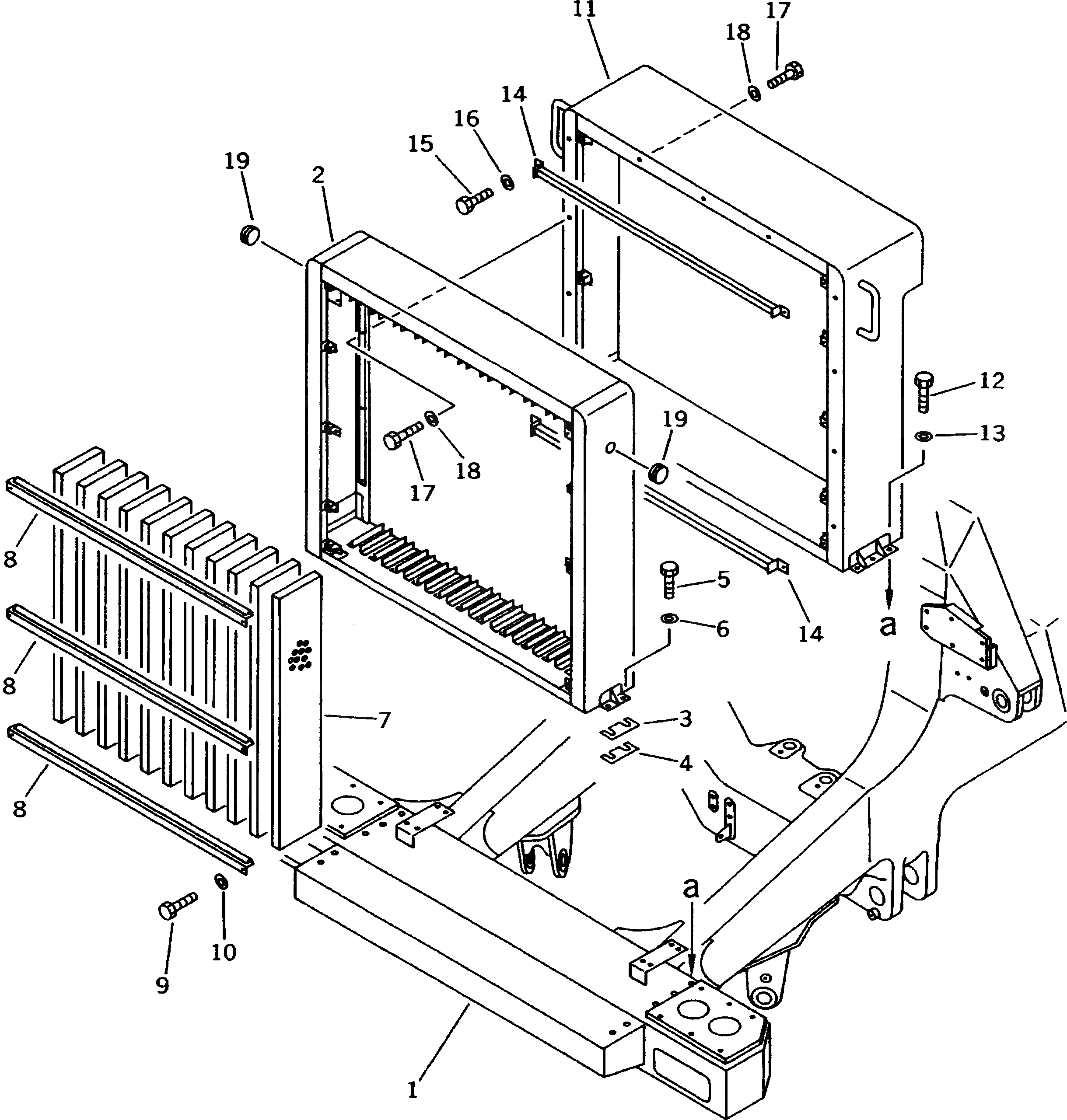 Защитный кожух 561-89-63111 Komatsu