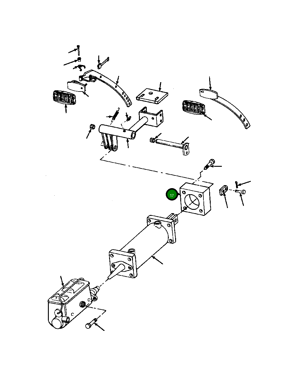 Штанга 1124 273 C1 Komatsu