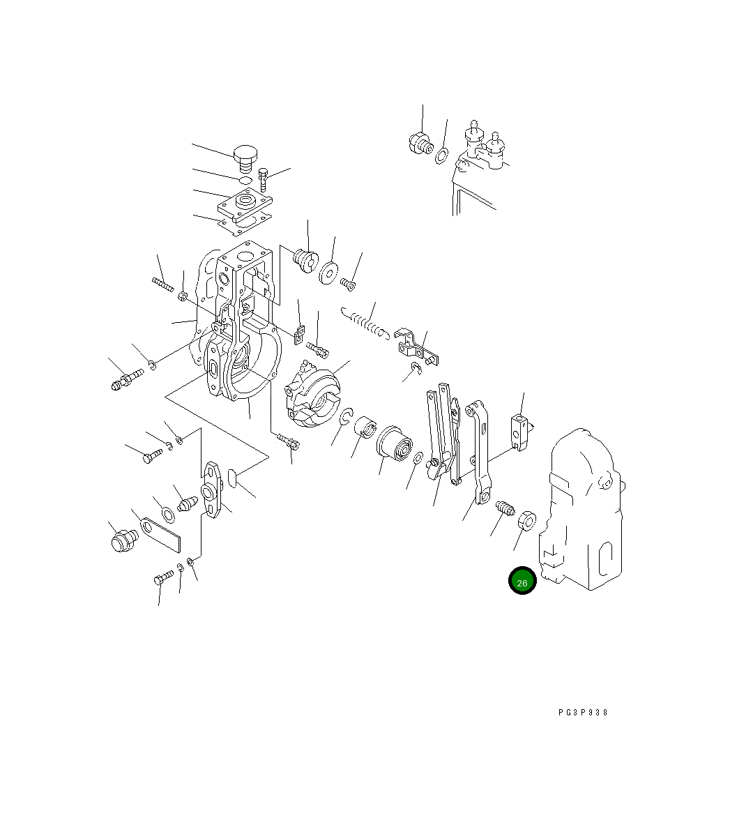 Гайка DK029201-6010 Komatsu