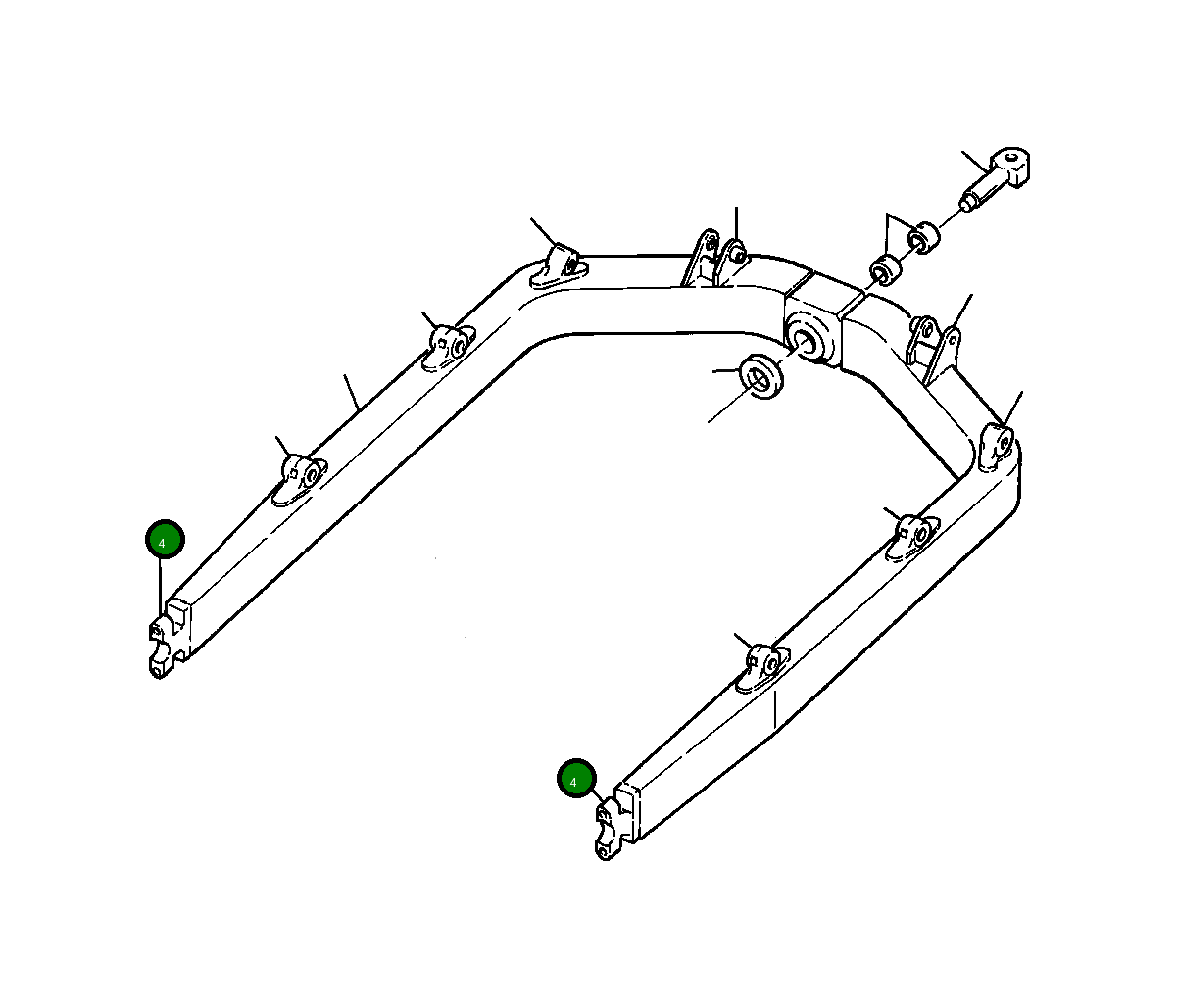 Крышка подшипника цапфы 628 864 C1 Komatsu