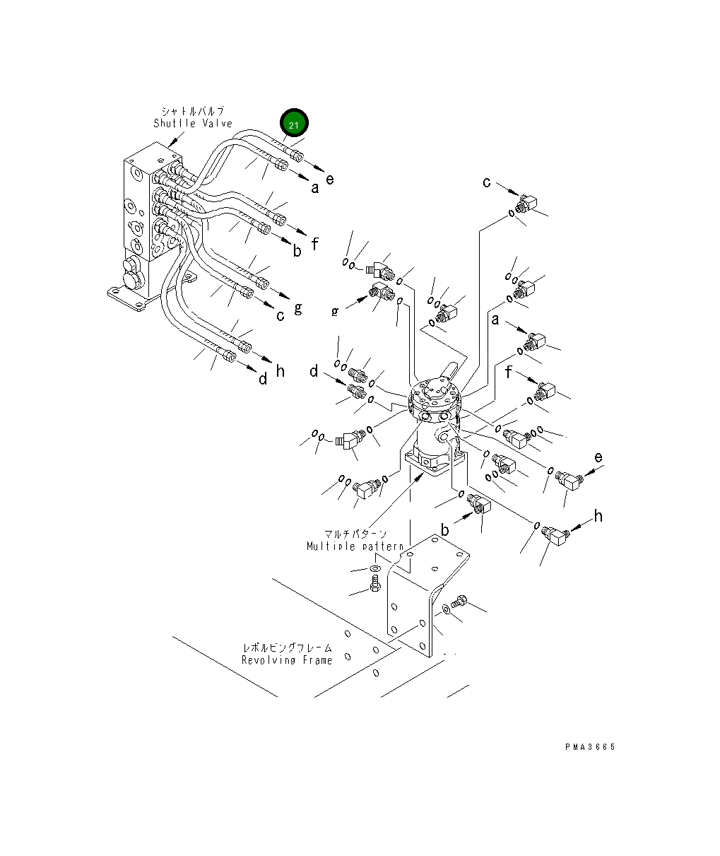 Шланг 500MM 203-62-62641 Komatsu
