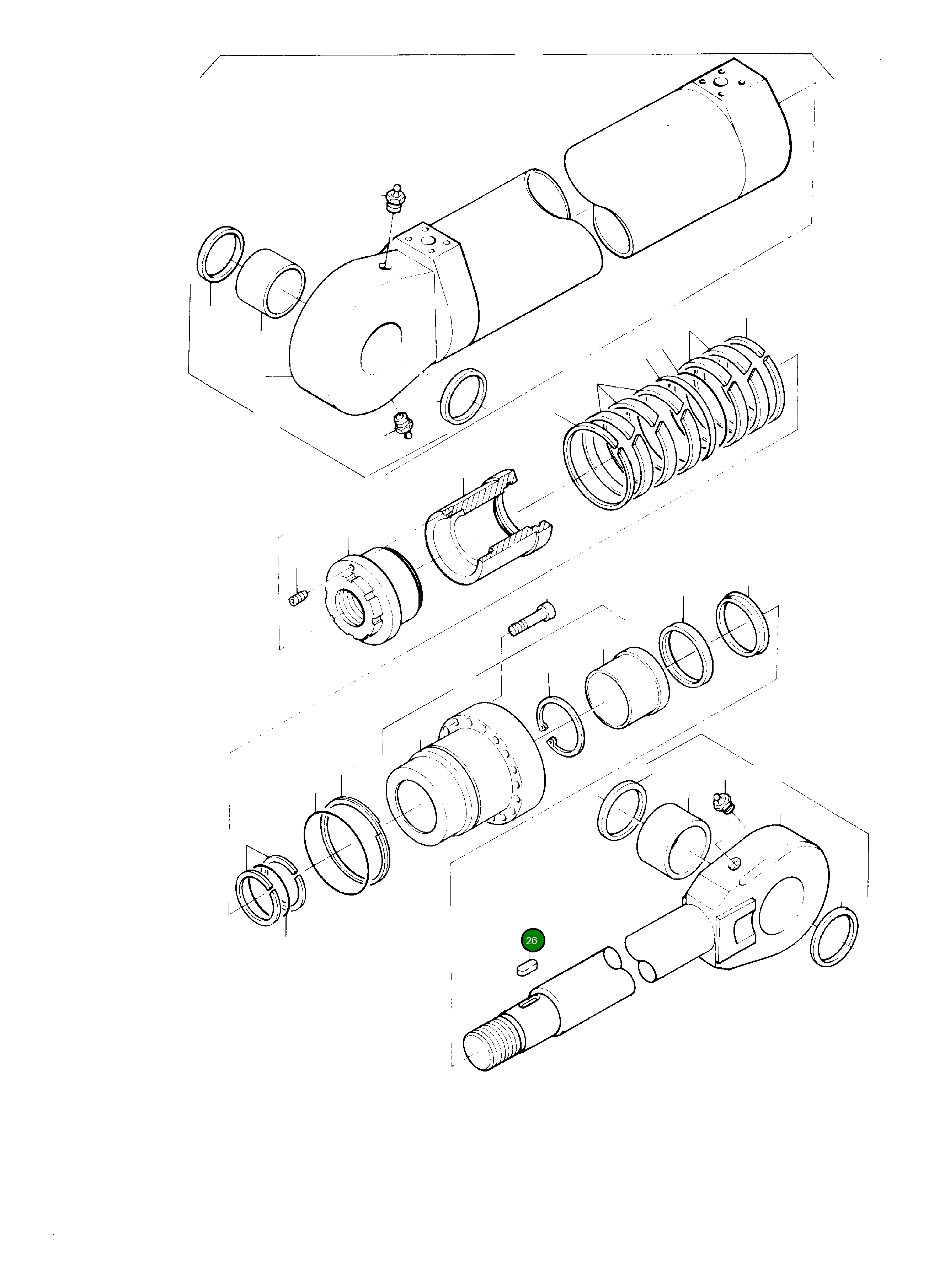 Шпонка призматическая 354 427 99 Komatsu