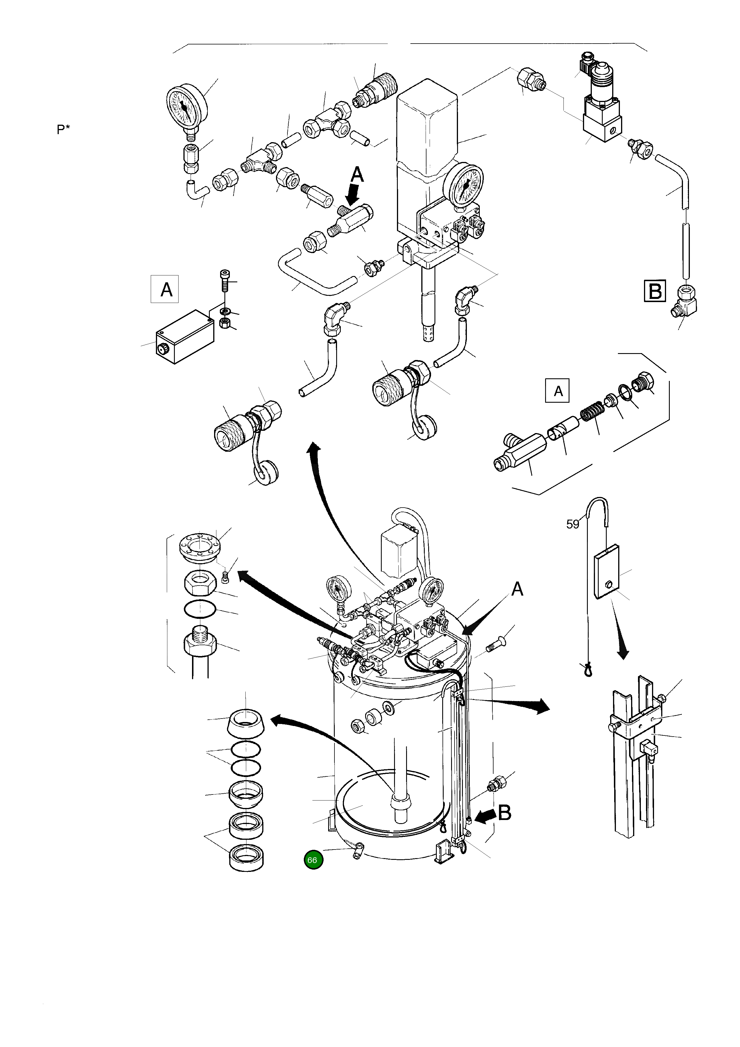 Шаровой кран 693 935 Komatsu