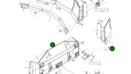 Отвал 154-72-72210 Komatsu