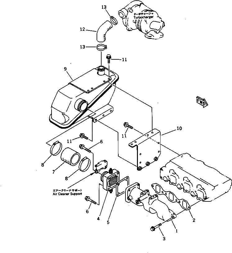 Хомут YM23010-040000 Komatsu