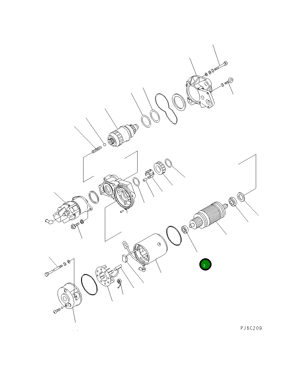 Шариковый подшипник KD1-0456-06387 Komatsu