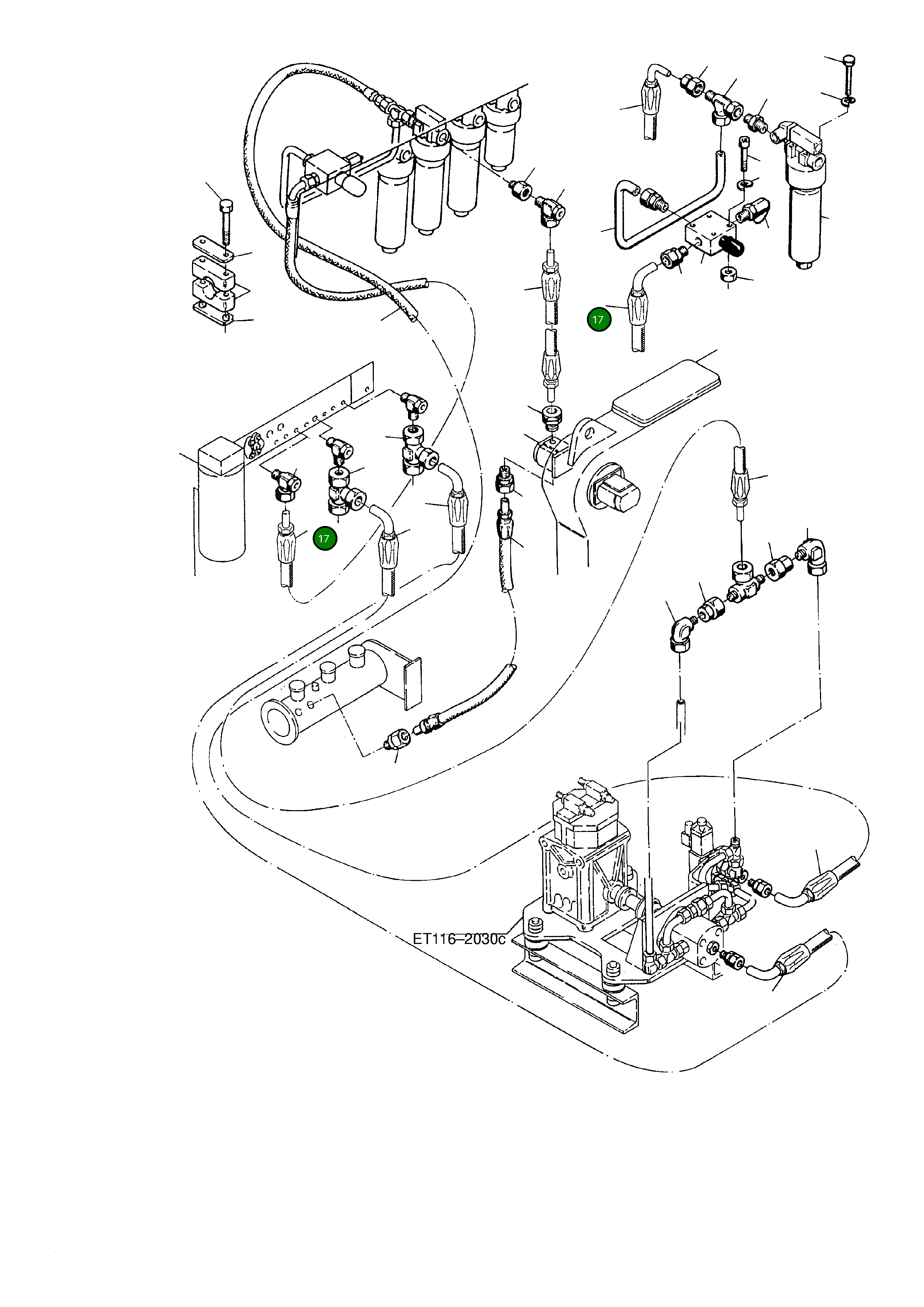 Шланг в сборе NW 10x2900 lg 643 848 40 Komatsu