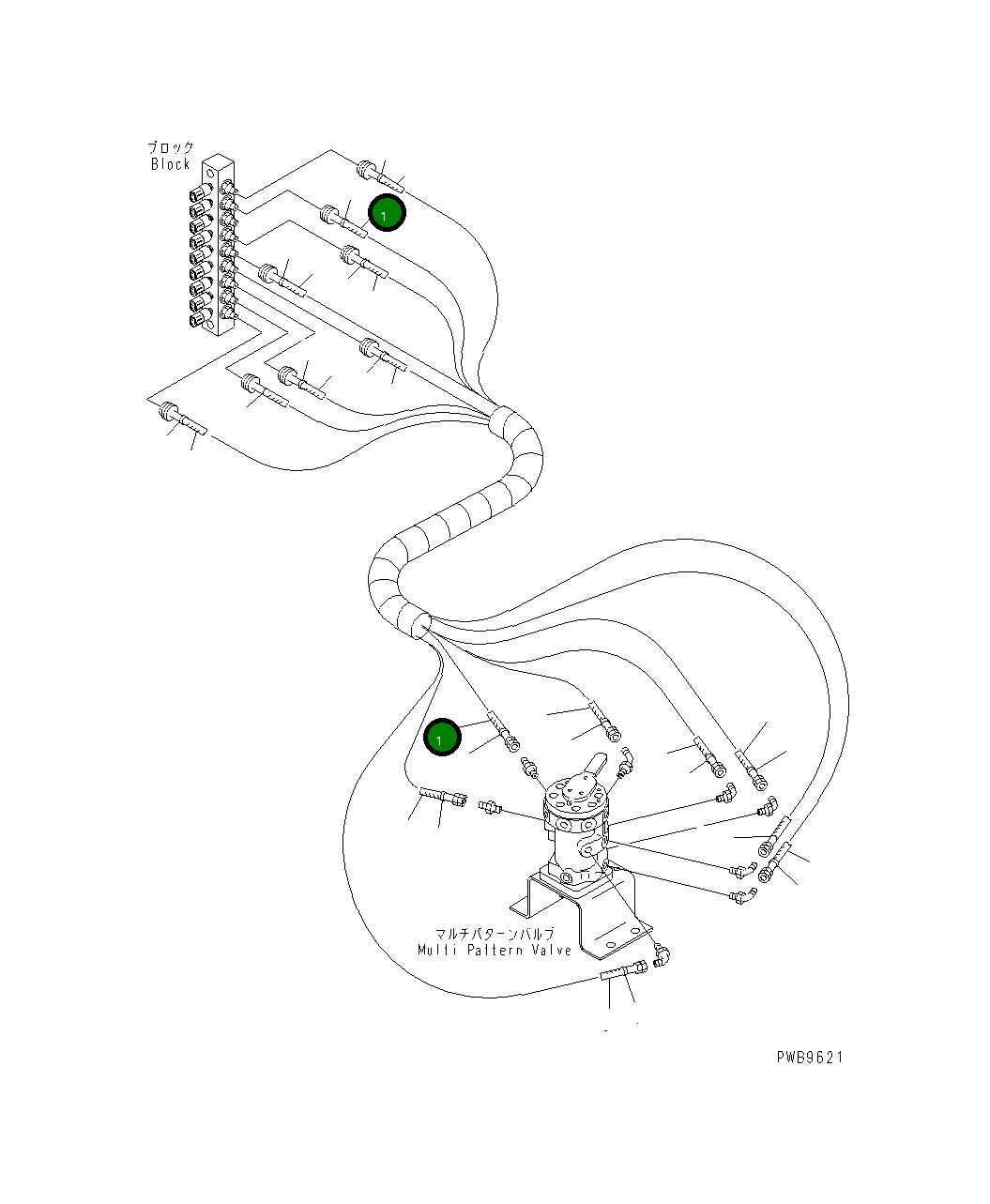 Шланг 900MM,(ARM IN) 20Y-62-22592 Komatsu