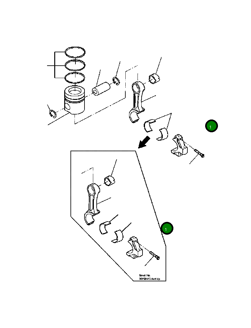 Шатун 6732-31-3120 Komatsu
