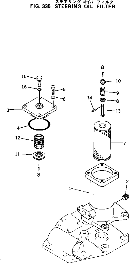 Фильтр в сборе 135-49-32000 Komatsu