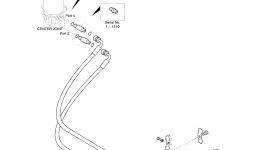 Шланг PF1/2-1250L 2184-1036D335 Komatsu