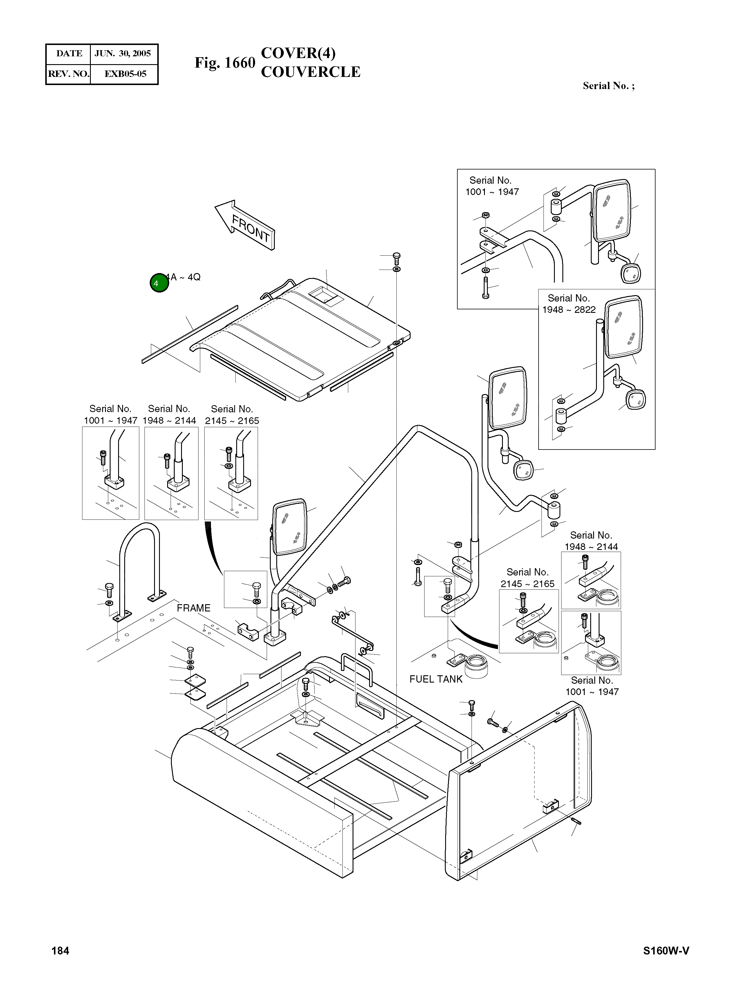 Крышка аккумулятора в сборе 621-02490C Komatsu
