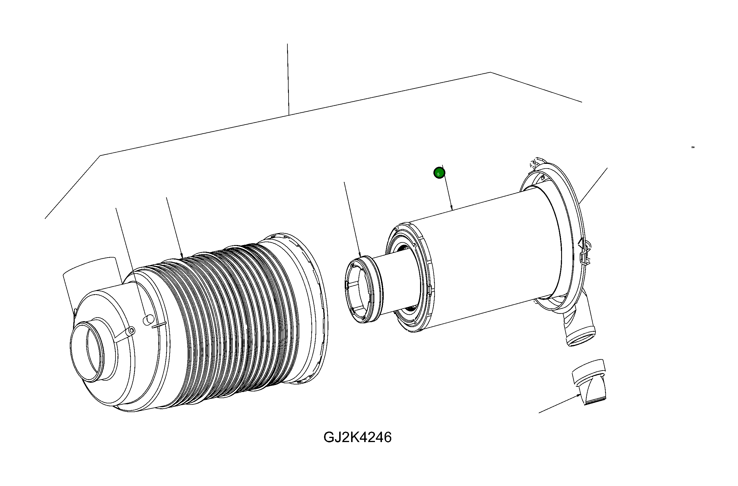 Фильтрующий элемент 848101146 Komatsu