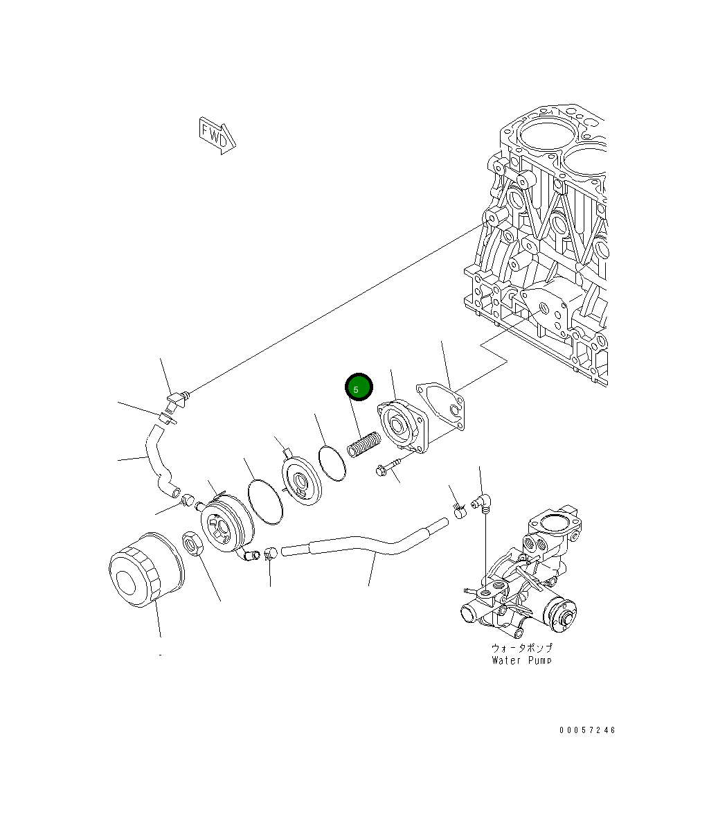 Шпилька YM129648-35150 Komatsu
