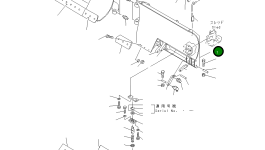 Отвал, левый 419-S70-1110 Komatsu