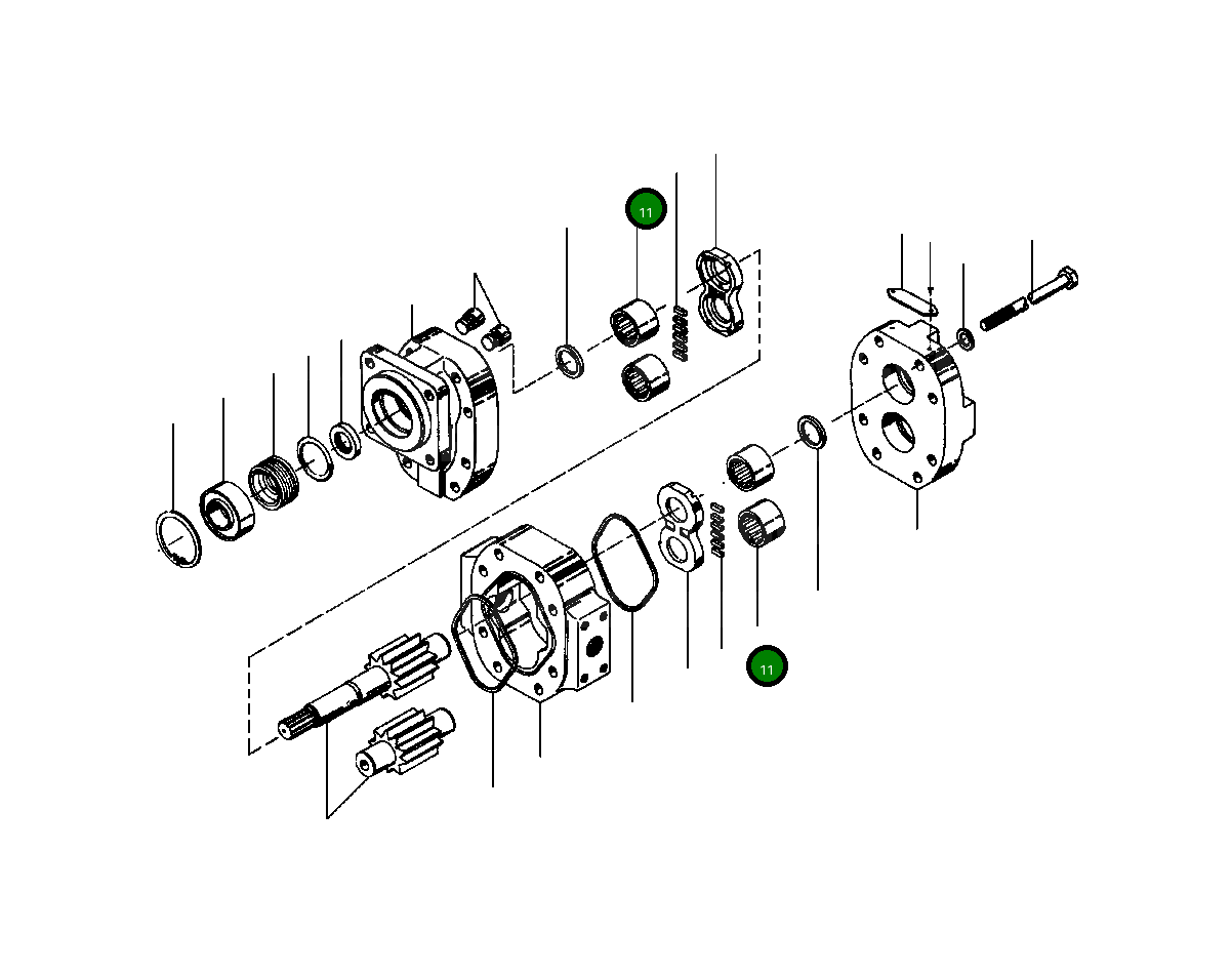 Роликовый подшипник 113 597 Komatsu