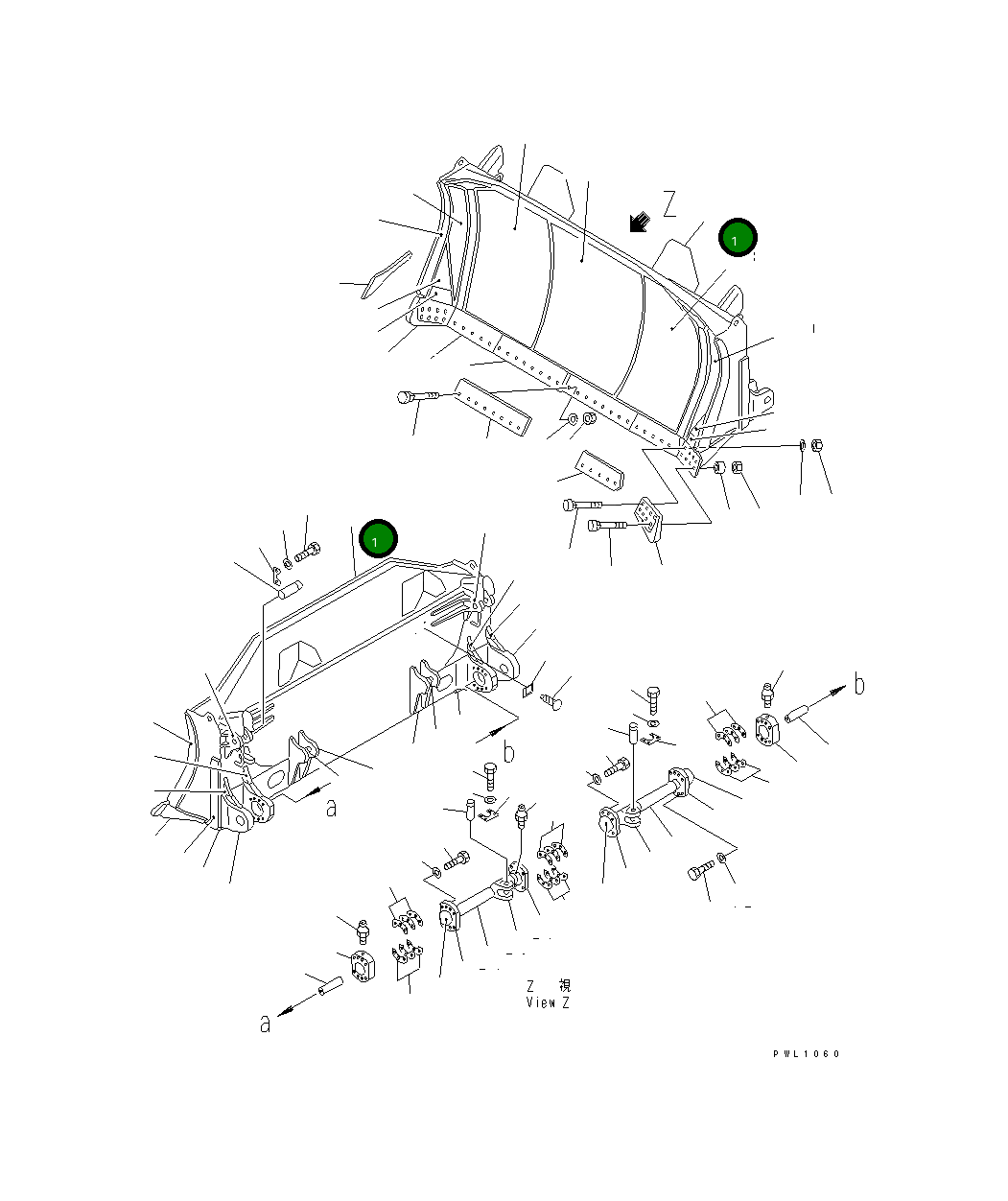 Отвал 198-71-41130 Komatsu