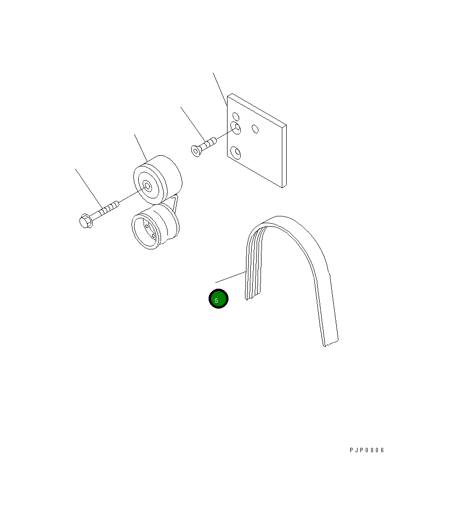 Ремень 6742-01-5290 Komatsu