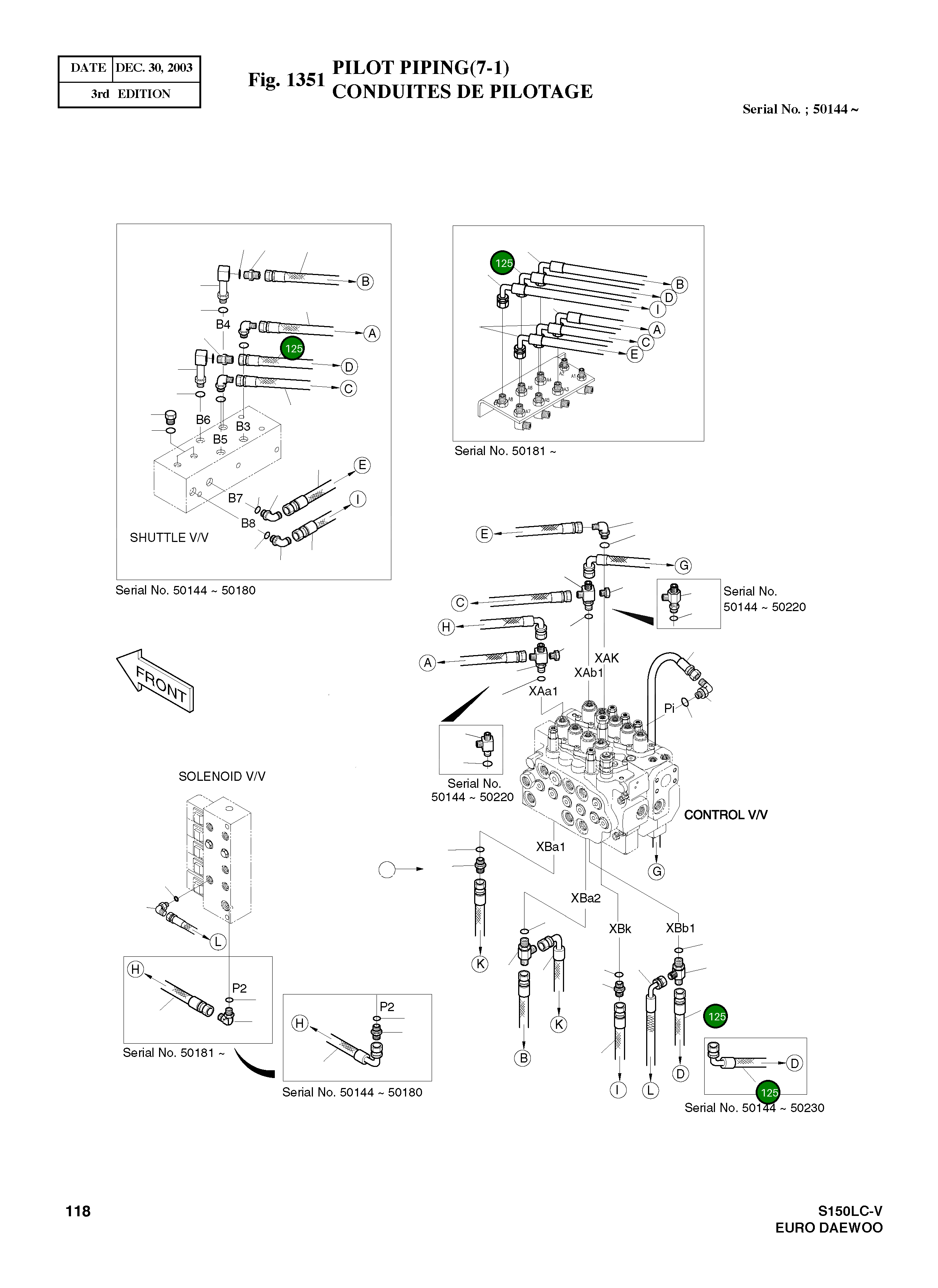 Шланг 90-45 PF3/8-2200L DS2058192 Komatsu