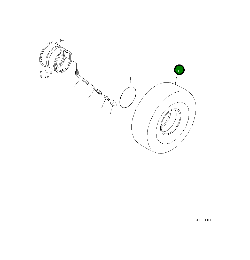Шина 423-X96-2110 Komatsu
