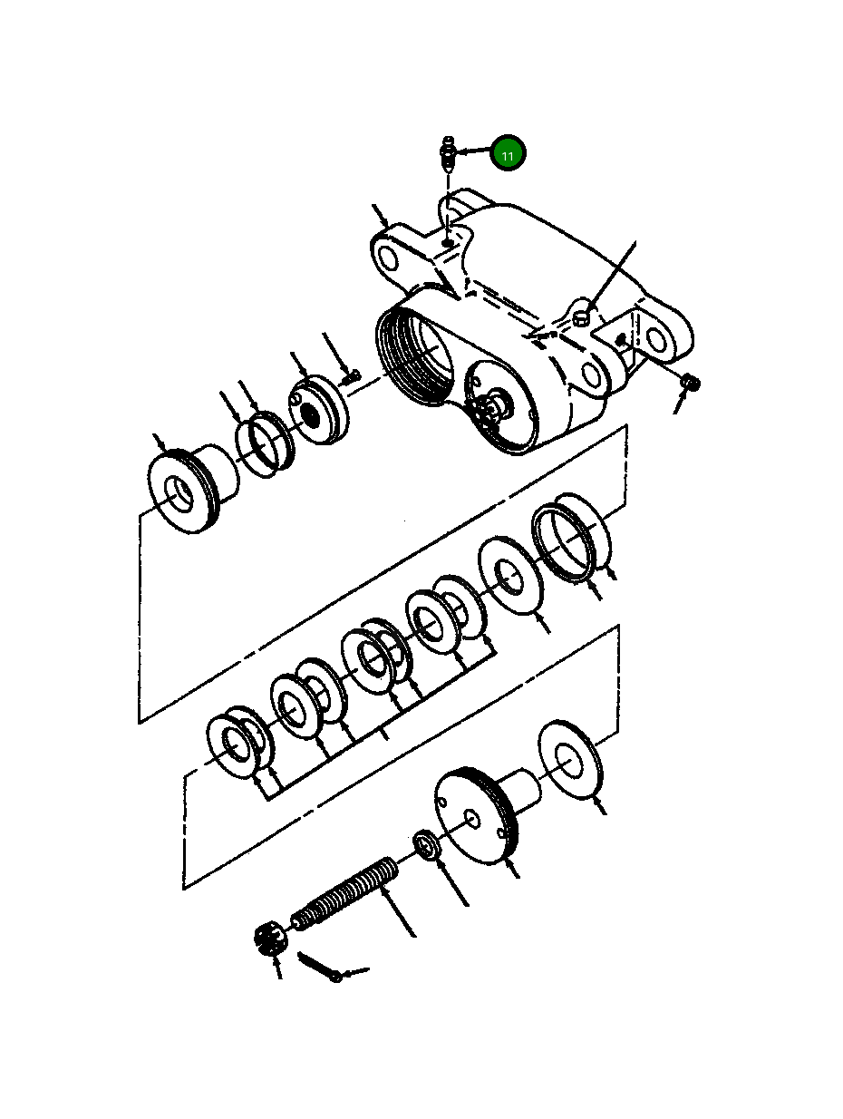 Штуцер прокачки ED 3 279 Komatsu