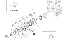 Подшипник (OS 0,50 мм) (упорная шайба OS 0,25 мм) CU4938946 Komatsu