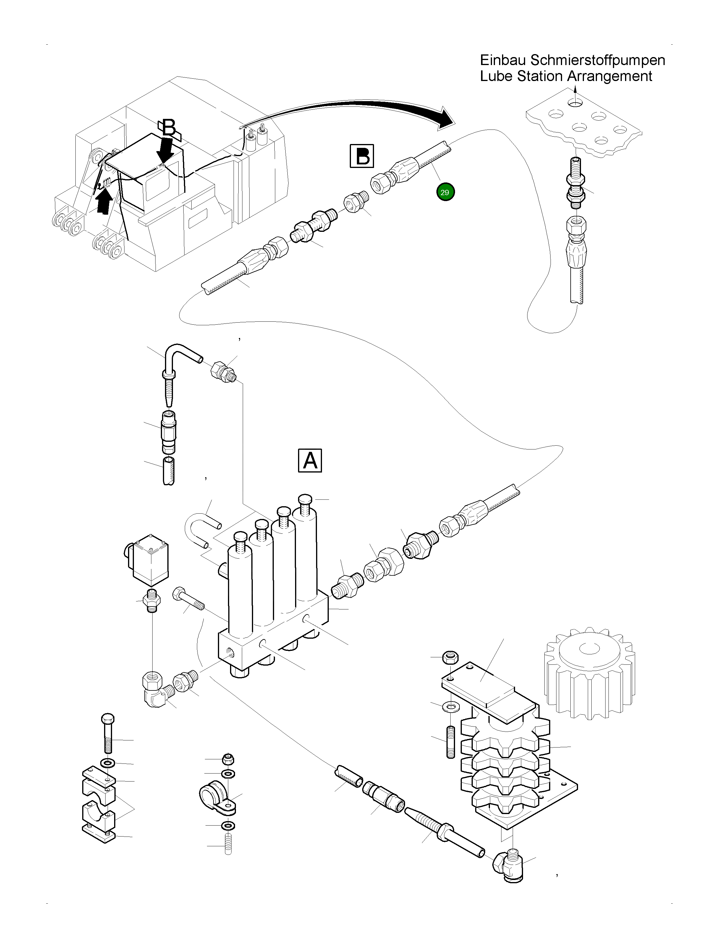 Шланг в сборе DN20x6700 512 962 98 Komatsu
