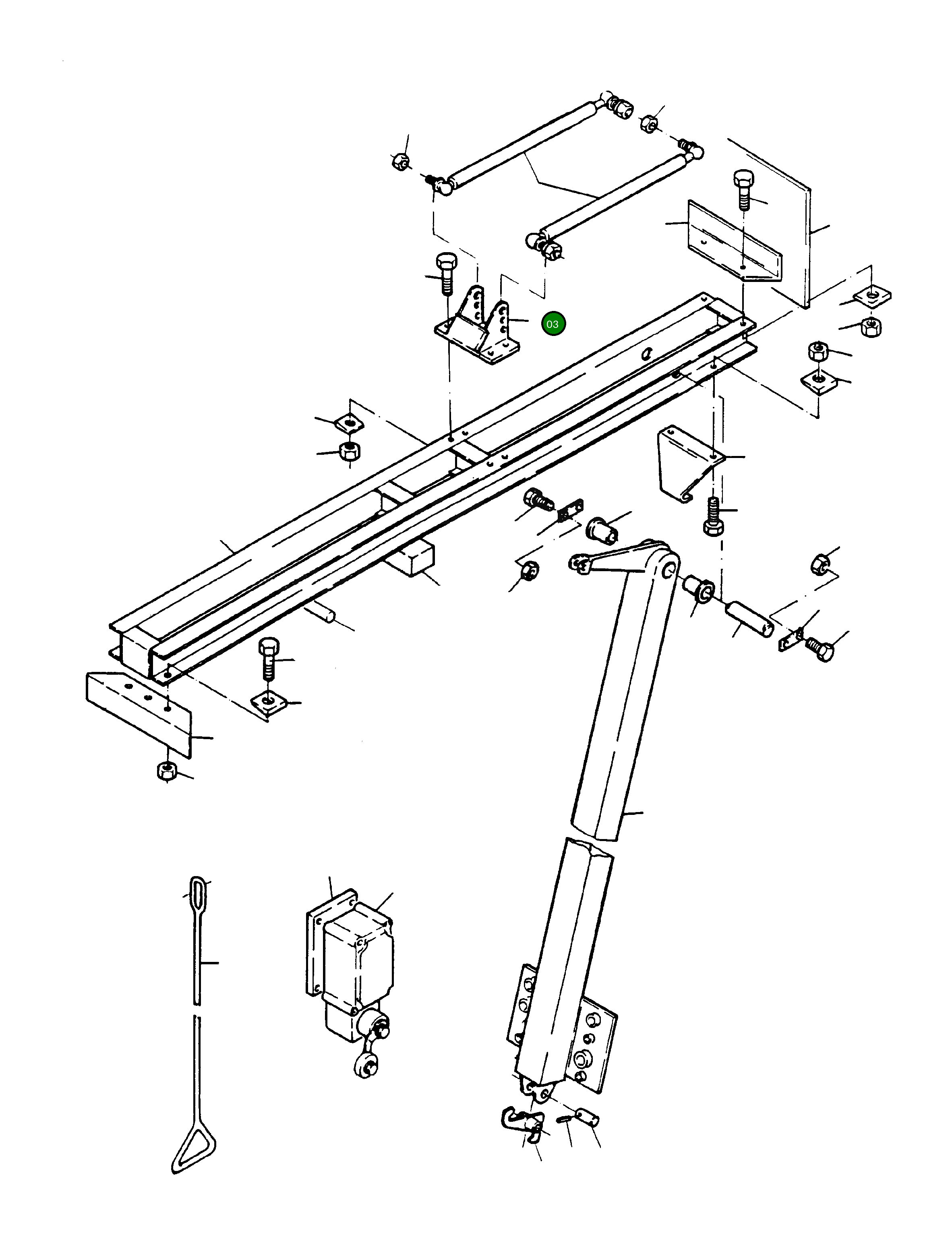 Опора подшипника 497 632 40 Komatsu