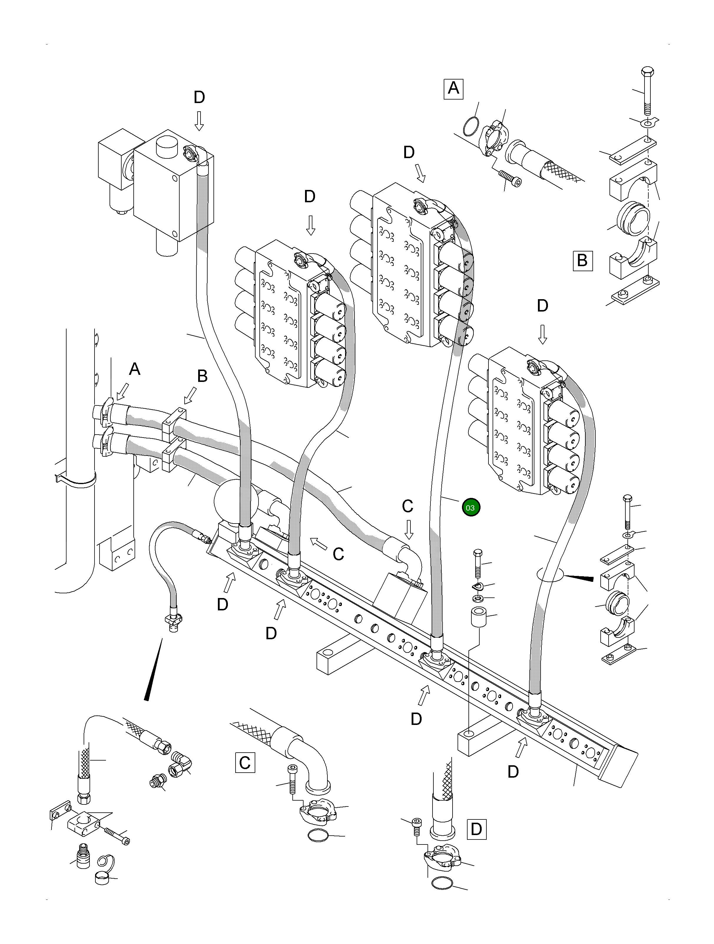 Шланг в сборе DN 50 x 2420 917 946 98 Komatsu