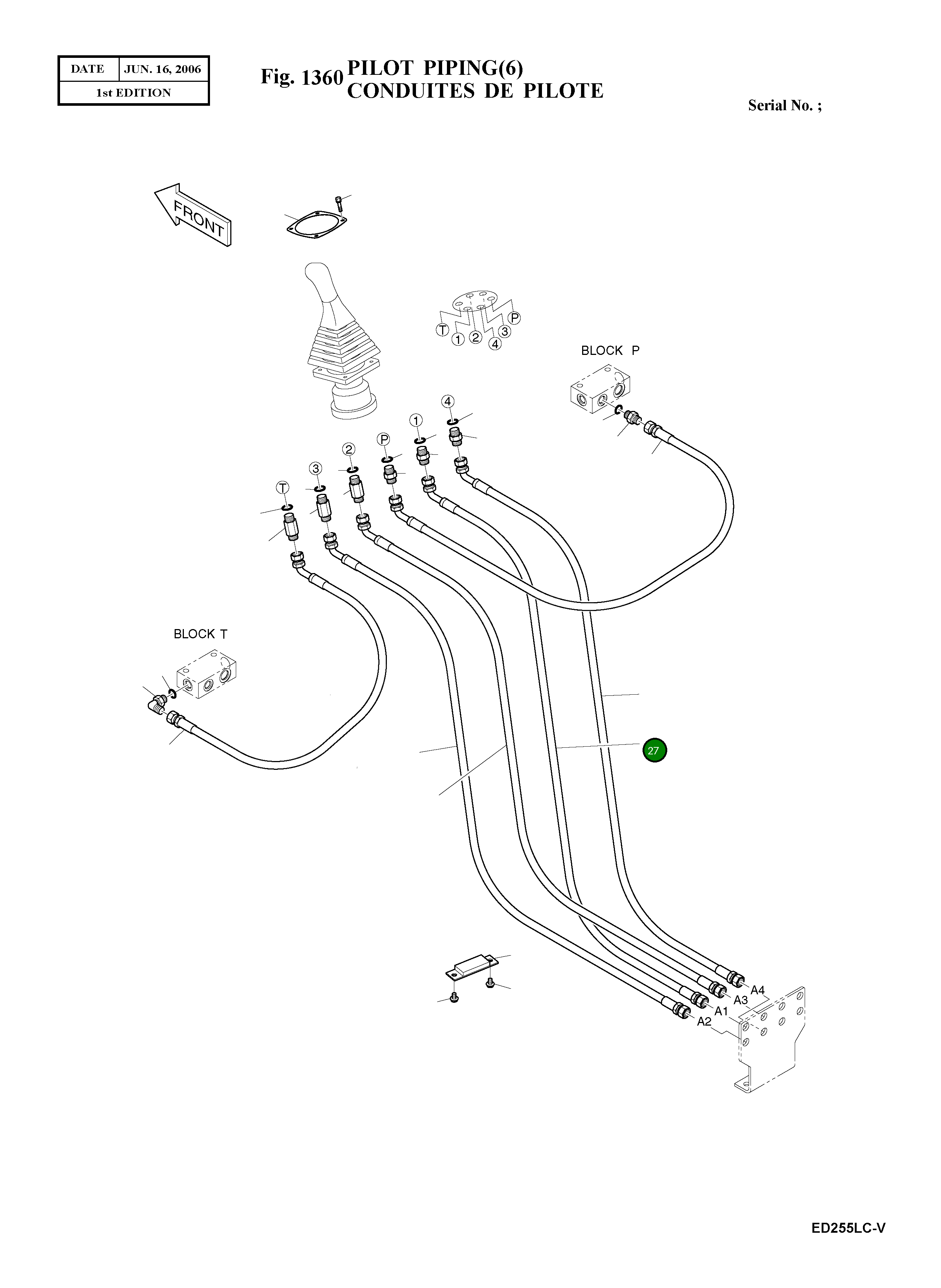 Шланг PF3/8-2350L DS2062020 Komatsu