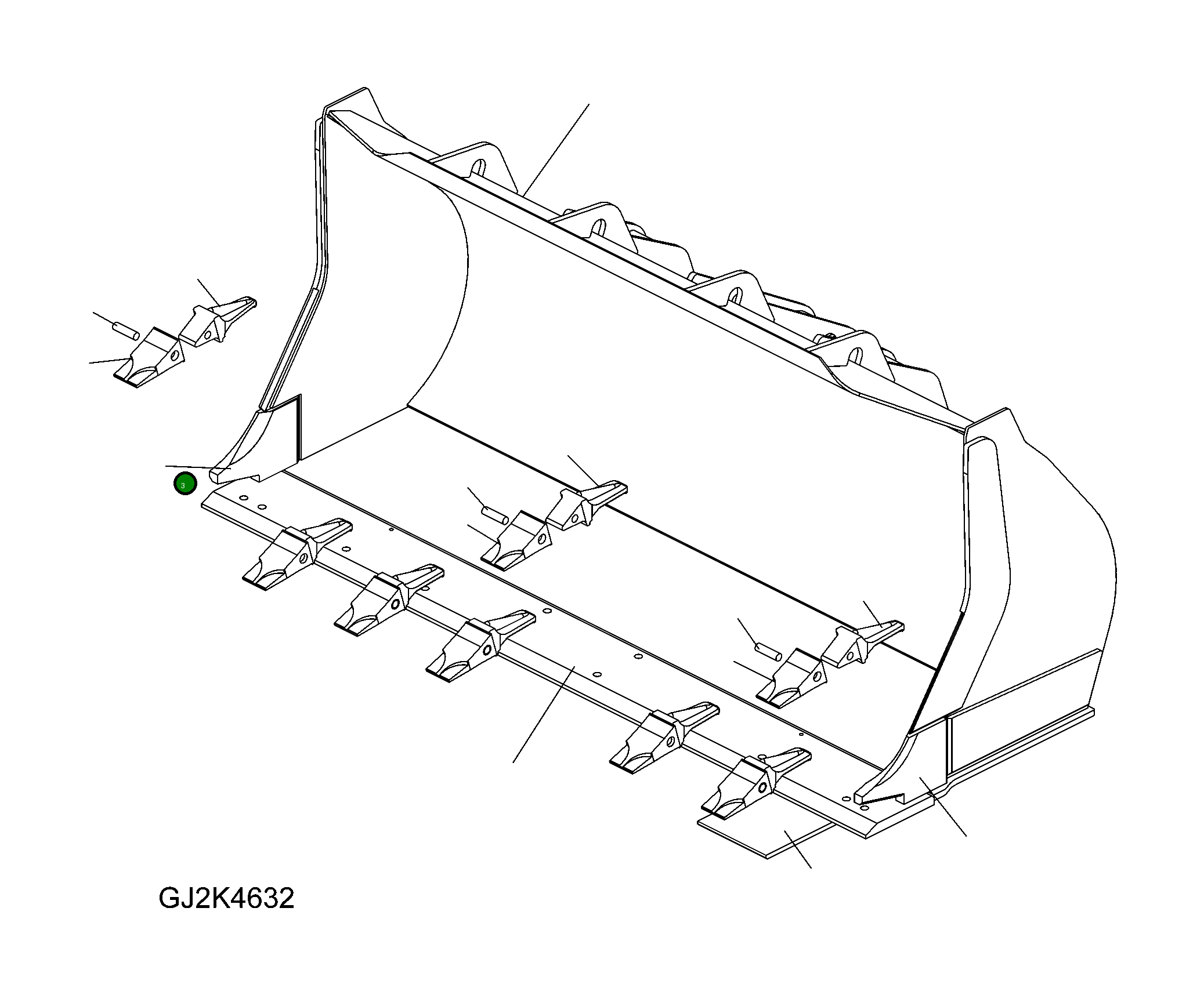Отвал (сварной) 423-75-H2G40 Komatsu
