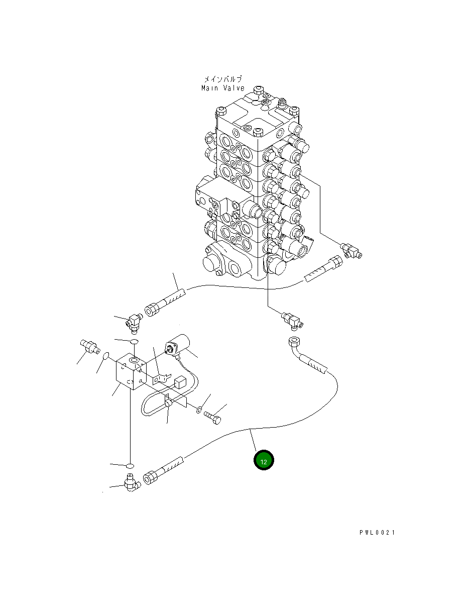 Шланг 300MM 22T-49-15110 Komatsu
