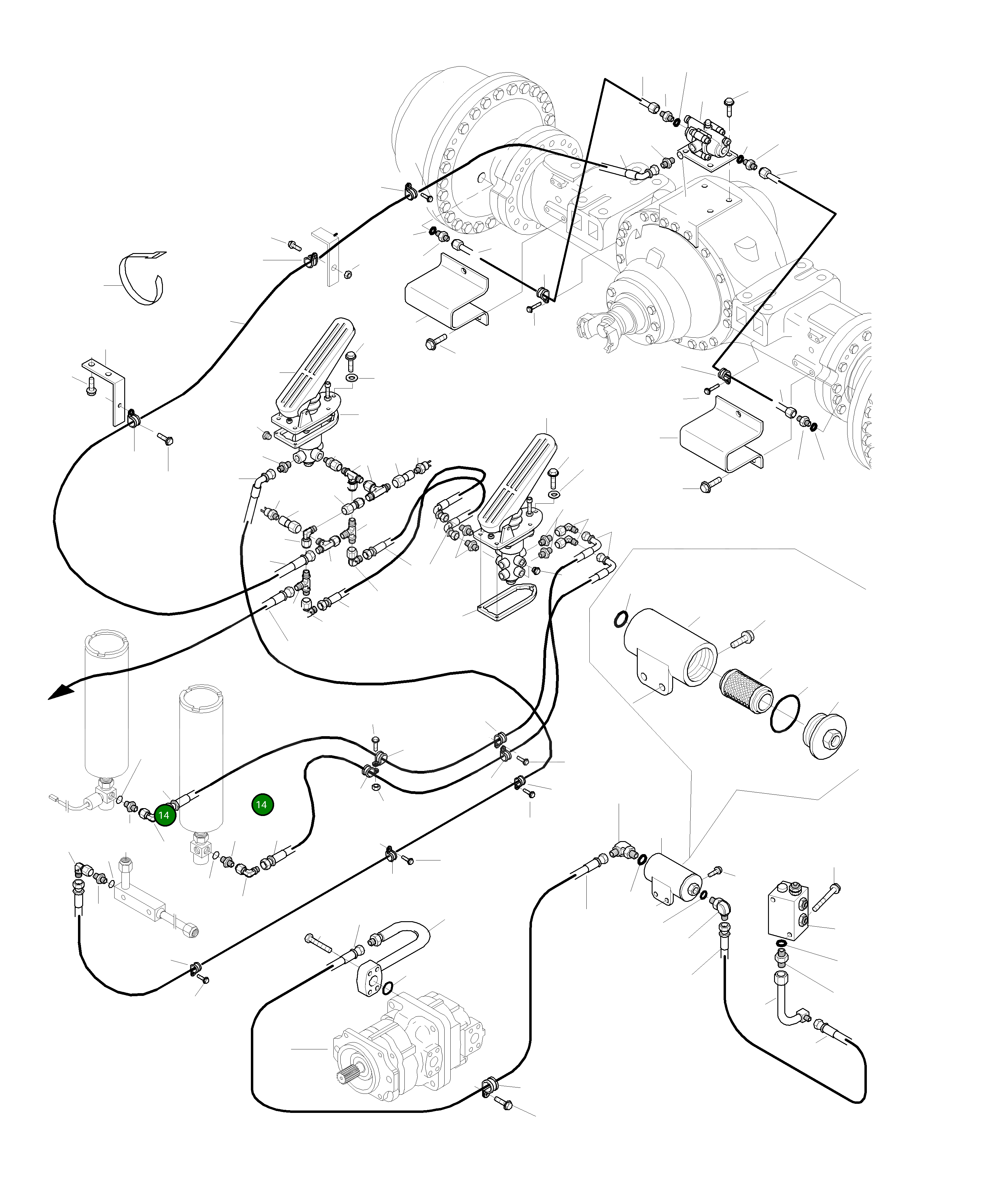 Шпилька 421-62-H3110 Komatsu