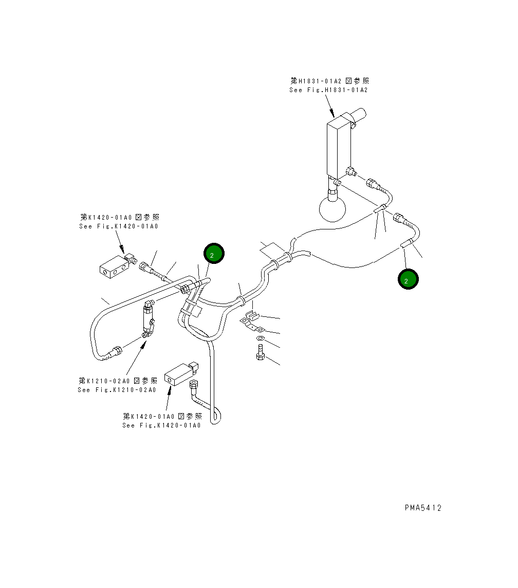 Шланг 3500MM 203-62-63380 Komatsu