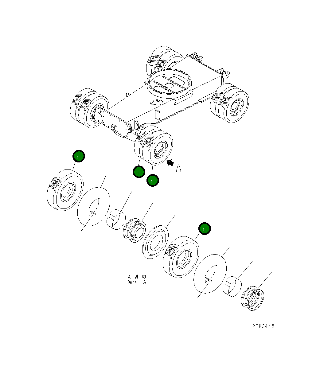 Шина 20E-31-K1030 Komatsu