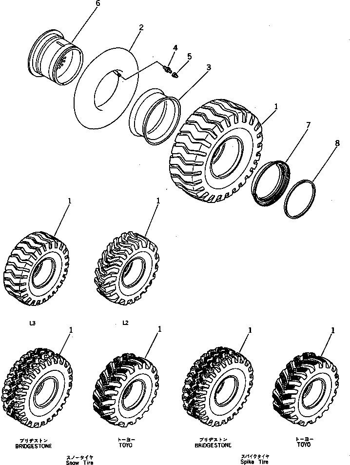 Шина 419-Y16-1120 Komatsu