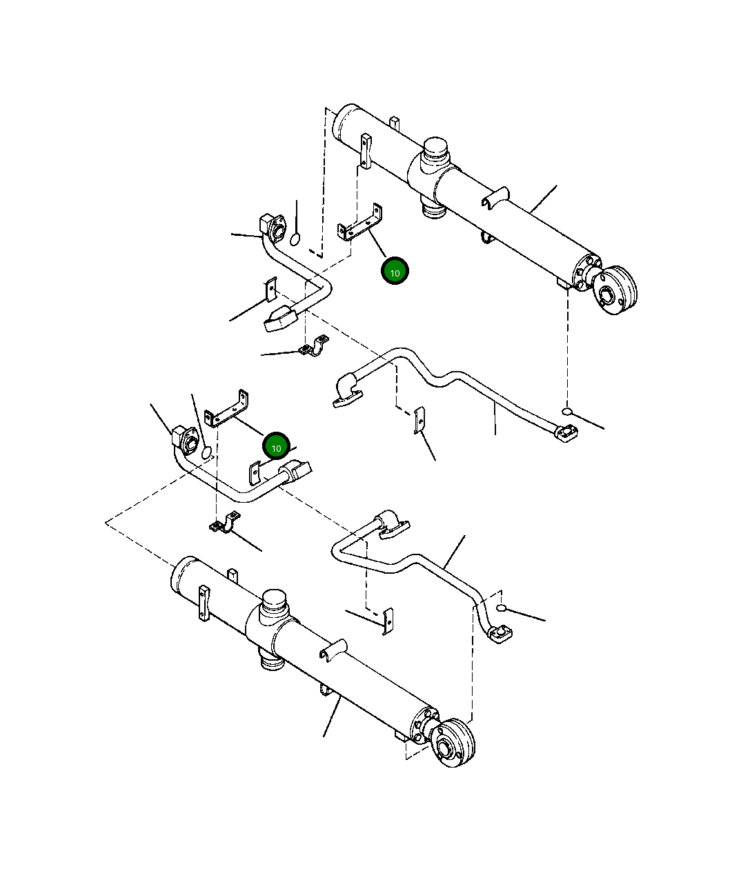 Монтажная штанга хомута трубки 1232 434 H1 Komatsu
