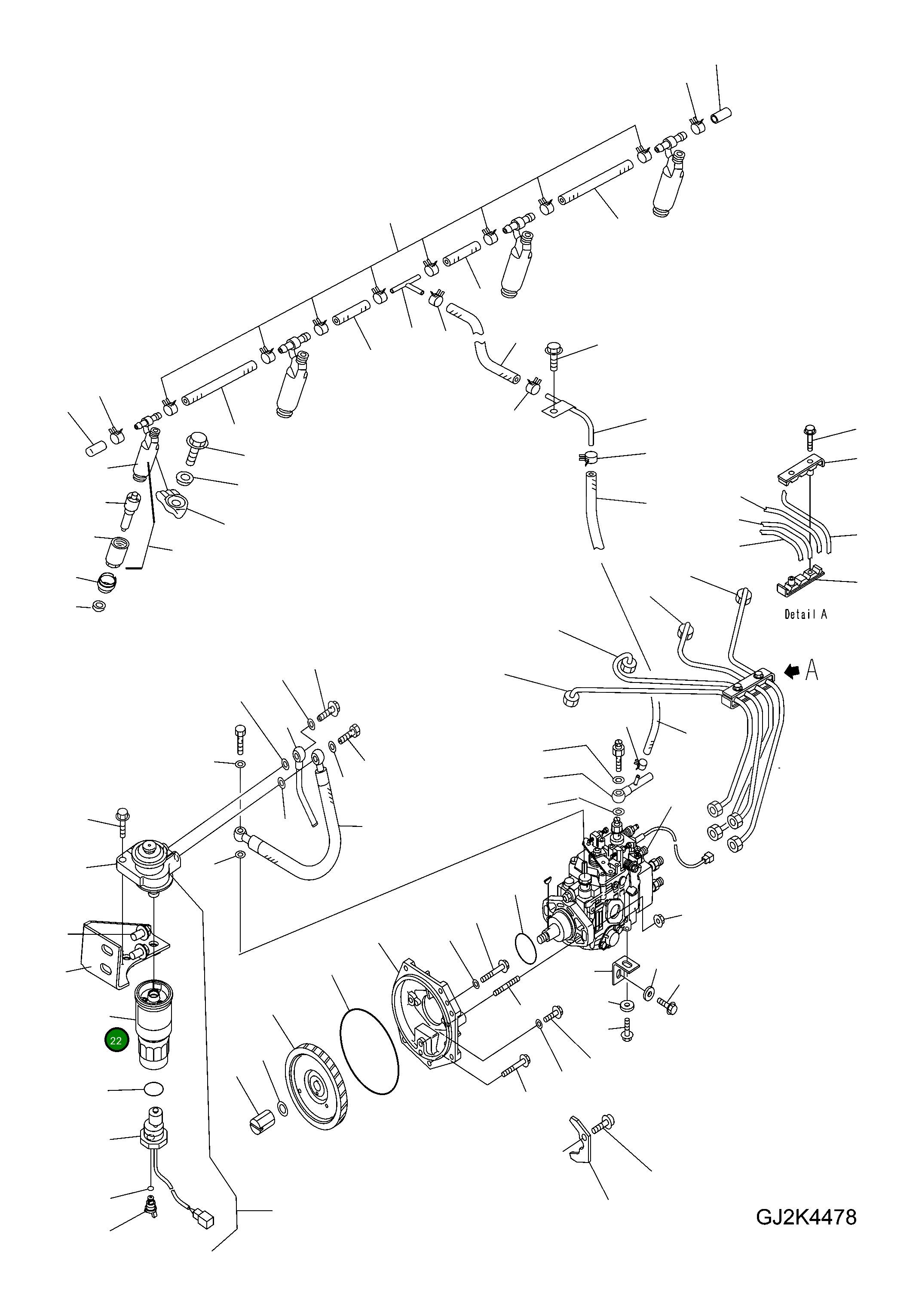 Фильтрующий элемент 600-311-2110 Komatsu