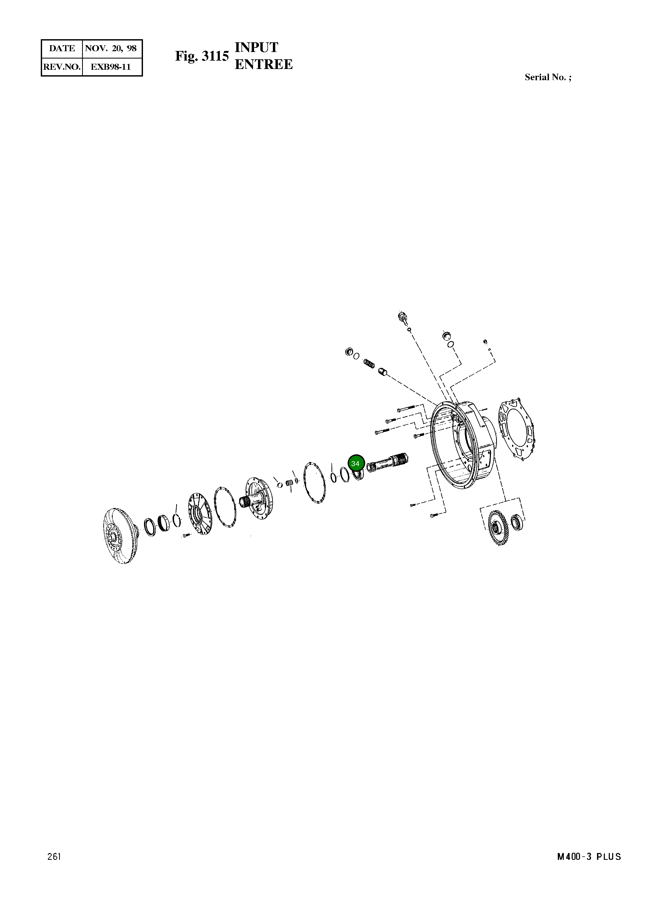 Ролик подшипника 0750 117 484 Komatsu